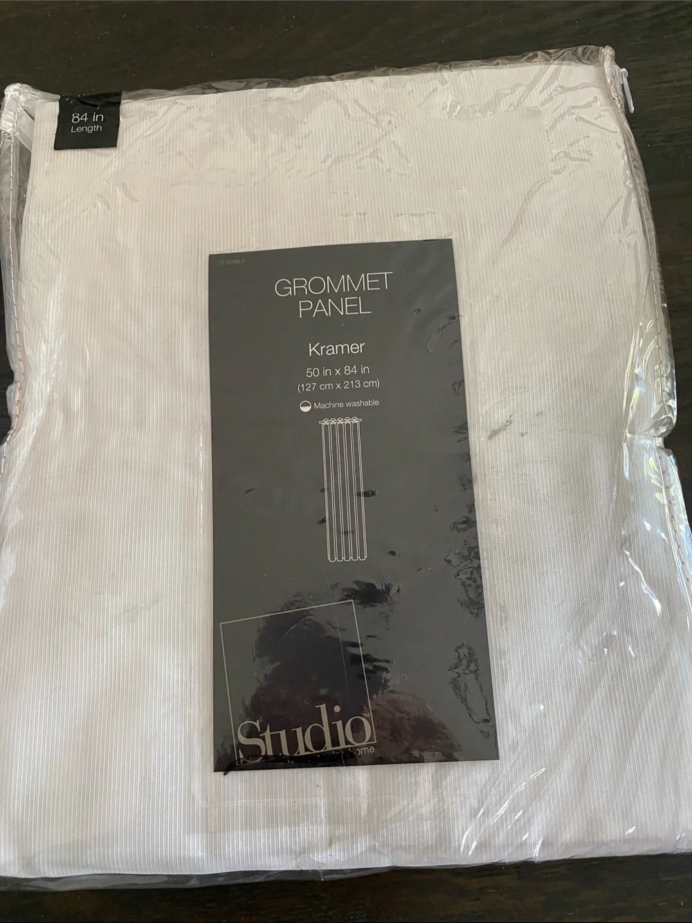 Studio Kramer Grommet Curtain Panel in White